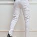 Men's Slim Fit White Distressed Jeans - High Street Fashion Straight Leg Ripped Patchwork Casual Pants_mkmklike.com
