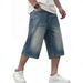 Summer Men's Wide Leg Straight Leg Comfortable Commuter Shorts Fashion_mkmklike.com