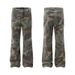 Men's Clothing Vintage Camo Cargo Pants - Oversized Streetwear Utility Trousers With Drop Cuff Design_mkmklike.com
