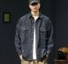 2025 Spring New Mercerized Denim Shirt Men's Quality Big Cow Thin Loose Lapel Primary Color Denim Shirt Men's_mkmklike.com