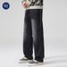 Nordmann Muqiu Clothing | American Cleanfit High Street Black Jeans Men's Loose Retro Washed Wide-Leg Pants_mkmklike.com