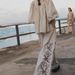 Women's Clothing Fashion Cotton and Linen Printed Wide Leg Pants Set 2024 Spring and Summer New Products_mkmklike.com