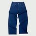 Streetwear Low-Rise Men's Jeans - Baggy Washed Denim Pants With Relaxed Fit & Vintage Stitching (S-XXL, Dark Blue)_mkmklike.com