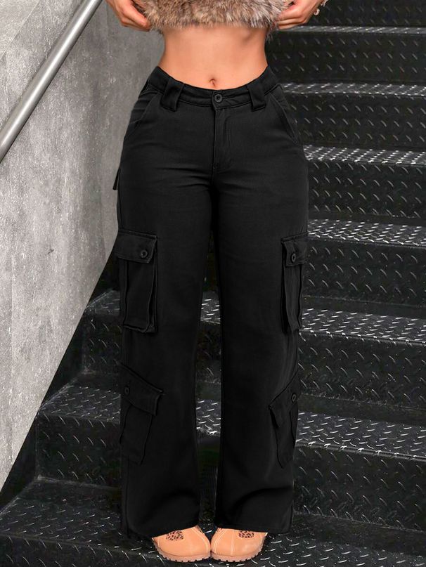 Women's Clothing Streetwear Jeans With Multiple Pockets, Casual Workwear, Sexy Style._mkmklike.com