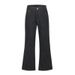 Street Style Personality Denim Flared Hippie Vibes Loose Wide Leg Solid Color Versatile Casual Pants For Men_mkmklike.com