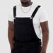 Men's Clothing Large Size Retro Men's Denim White Black Circle Shorts One Piece Overalls_mkmklike.com