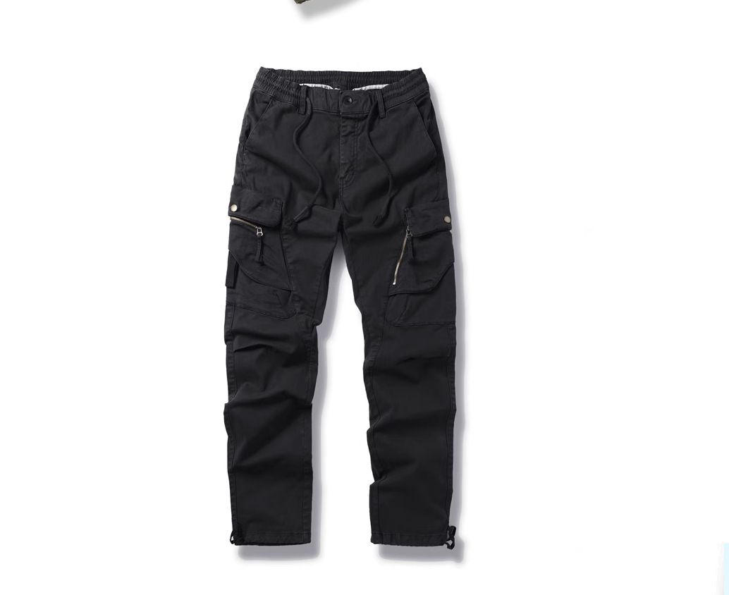 Men's Tooling Trousers European And American Small Pants Thickened Trousers Autumn And Winter Large Size Multi-pocket Trousers_mkmklike.com