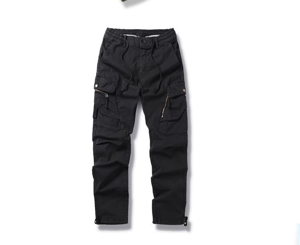 Men's Tooling Trousers European And American Small Pants Thickened Trousers Autumn And Winter Large Size Multi-pocket Trousers_mkmklike.com