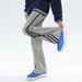 Men's Straight Leg Slim Fit Jeans Distressed Zipper Washed Yellow Mud Dyed High Street Slightly Flared Loose Jeans_mkmklike.com