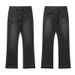 Men's Clothing Cleanfit Black Tassel Jeans Retro Washed Distressed Trousers_mkmklike.com
