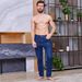 Men's Elastic Waist Drawstring Jogger Jeans - Relaxed Fit Straight Leg Casual Trousers With Stretch Comfort_mkmklike.com