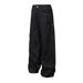 Unique Design Denim Scimitar Men's Workwear Long Color-Block Snake Pattern Pocket Loose Wide-Leg Sickle Pants Trendy_mkmklike.com