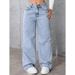 Cross-Border Foreign Trade Sweet And Spicy Style High Waist Straight Jeans For Women Summer New Loose Trendy_mkmklike.com
