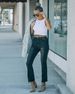 Women’s Clothing autumn and winter new style street trendy ordinary washed black frayed hem jeans for women_mkmklike.com
