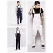 Men's Euro-American Trendy Denim Overalls - Slim Fit Figure-Flattering Long Pants_mkmklike.com