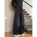 Men's Clothing Distressed Patchwork Jeans – Oversized Baggy Denim Pants With Vintage Wash | High Street Fashion, Button Fly, Relaxed Fit_mkmklike.com