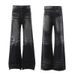 Men's Vintage Washed Denim Jeans – High Waist Bootcut With Whisker Distressing (S-XXL, Black/Light Blue/Dark Blue)_mkmklike.com