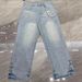 Men's Distressed Denim Jeans – Rhinestone Embellished Washed Blue Jeans | High-Street Fashion Straight-Leg Pants_mkmklike.com