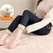 Women's Wool Denim Jeans, High-waisted, Winter Outerwear, Fleece-lined, Thickened Cotton Pants, Slimming, Extra Thick,_mkmklike.com