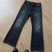 Vintage-Inspired Cleanfit High Street Jeans - Black Washed Flared Straight Leg Denim Pants For Teens_mkmklike.com