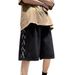 Summer Denim Shorts Men's High Street Vibe Webbing Trendy Brand Design Sense Niche Loose Casual Retro Five-point Pants_mkmklike.com