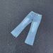 Men's Vintage Light Blue Jeans, Retro American Straight-Leg With Subtle Flare, High-Street Fashion For Youth, Washed Denim_mkmklike.com