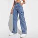 Women's Wide Leg Casual Jeans Multi Pocket Workwear European American Style Spring Autumn Hot Selling_mkmklike.com
