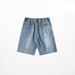 Hong Kong Style Retro Denim Shorts Men's Trendy Brand Loose Straight Internet Celebrity 5 Points Pants Ins Versatile Elastic Waist Dad Pants_mkmklike.com