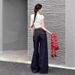 Plus Size Fashion Low Waist Classic Dark Blue Wide Leg Jeans For Women Autumn Hip Covering Loose Lazy Floor-Length_mkmklike.com