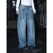 Vintage Studded & Whiskered Wide-Leg Jeans – Unisex Relaxed Fit Retro Denim Pants (S-3XL)_mkmklike.com