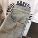Men's Light Colored Skinny Jeans Trendy Nostalgic Retro Harem Pants Elastic Slim Fit 9 Point Summer Thin Style_mkmklike.com