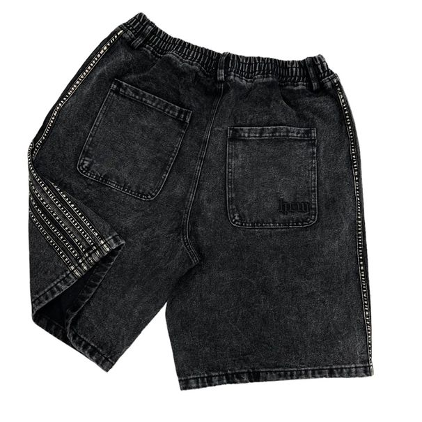 Men's Clothing Retro Street Striped Jeans Washed Distressed Casual Straight Wide Leg Mopping Trousers_mkmklike.com