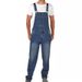 American Retro Design Denim Overalls Men's Straight Leg Loose Workwear Jumpsuit_mkmklike.com
