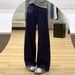High-Waisted Straight-Leg Jeans For Women – Classic Denim Wide-Leg Pants For Pear Shape & Plus Size (S-2XL, Dark Blue/Flannel-Lined)_mkmklike.com