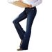 Women's Slim Fit Flared Jeans Casual Flattering Long Pants Versatile European American Style Denim_mkmklike.com