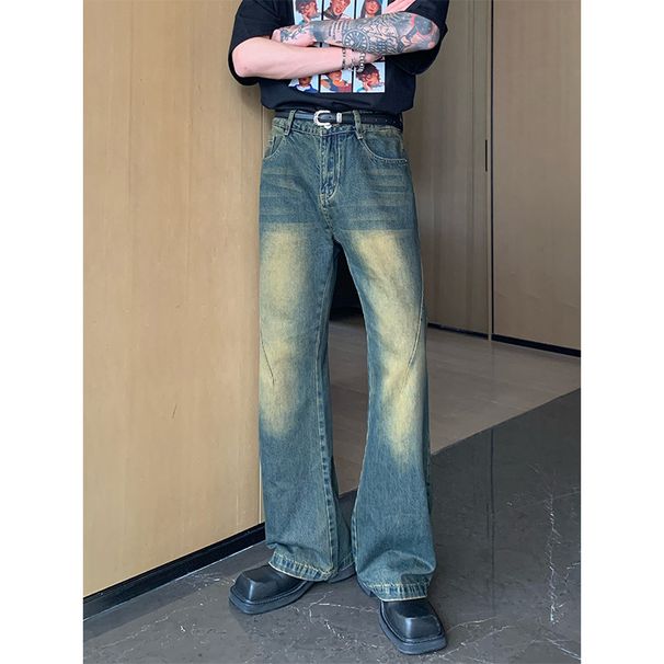 Nordmann Vintage Jeans For Men High-End Loose Straight Casual Autumn Winter American High Street Trendy Cool Long Pants_mkmklike.com