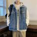 Jacket For Spring And Autumn, Men's Denim Clothing, Hip-Hop Street Style Casual Workwear Jacket, Stylish_mkmklike.com