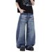 Retro American Vintage Cat Whisker Jeans For Men & Women – High Street Loose Fit Straight Leg Wide Pants_mkmklike.com