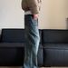 Autumn New Men's Trendy American Vintage Letter Print Jeans Men's Hip-hop Design Straight Leg Denim Pants Baggy Trousers Jeans_mkmklike.com