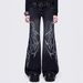 Gothic Dark Style New European And American Jeans With High-waisted Flared Legs, Winter Clothing, Cross-border Harajuku_mkmklike.com