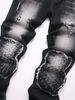 Men's Retro Workwear Jeans - Slim Fit Stretch Denim Pants For Motorcycle & Street Fashion_mkmklike.com