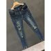 Men's Slim Fit Stretchy Ripped Jeans Retro Style Trendy Brand Summer Thin Cropped Length_mkmklike.com