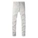 High Street vintage blank super skinny mens stock jeans white denim pants slim trousers_mkmklike.com