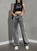 Classic Straight-Leg Jeans – Mid-Rise Washed Denim Pants – Casual & Office Wear_mkmklike.com