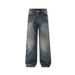 Men's Straight Leg Loose Fit Jeans Vintage Washed American Style Midweight Polyester Long Pants Spring/Summer 2025_mkmklike.com