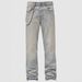 Pulse European And American Cross-Border New Men's Street Fashion Ins Washed Stretch Rhinestone Denim Straight Pants_mkmklike.com