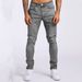 Slim Fit Stretch Denim Jeans For Men - Comfortable Skinny Fit Tapered Leg Pants For Casual & Everyday Wear_mkmklike.com