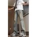Ripped Jeans Men's Straight Loose Washed Retro American High Street Pants Trendy Brand Ruffian Handsome Scimitar Slightly Pulled Pants_mkmklike.com