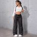 Women's Wide Leg Jeans Loose Slimming Denim American Style Floor Length Washed Effect for Spring Autumn Collection_mkmklike.com