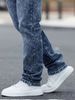 High-end High Street Men's Jeans Nostalgic Embroidered Elastic Slim-Fit Small Straight Casual Men's Pants_mkmklike.com